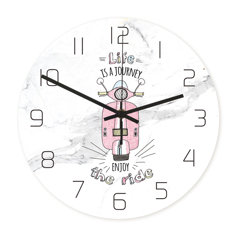 Loskii CC063 Creative Wall Clock Mute Wall Clock Quartz Wall Clock For Home Office Decorations