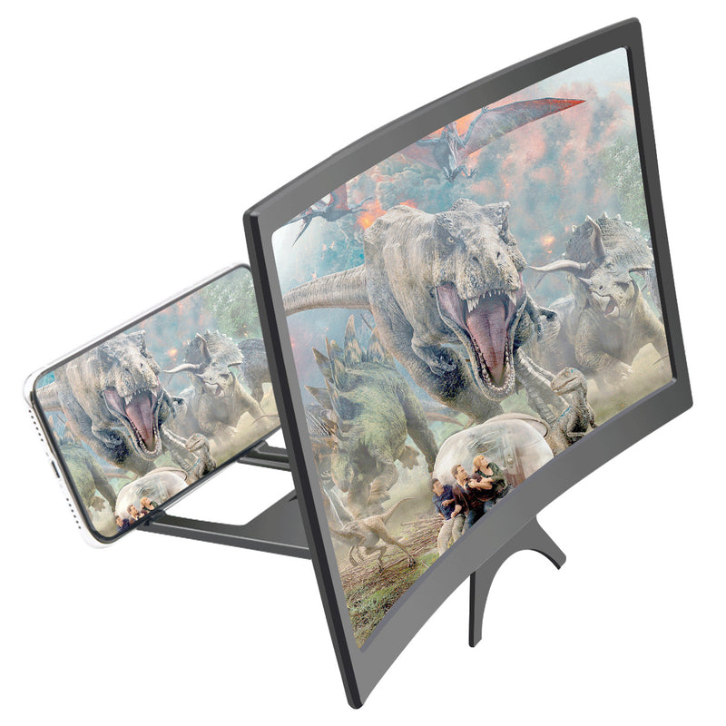 12 Inch Curved 3D HD Phone Screen Magnifier Movie Video Amplifier for Smart Phones Below 6.5 Inch for iPhone for Samsung