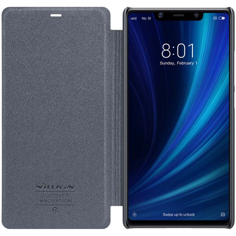 NILLKIN Ultra Thin Smart Sleep Shockproof Flip PC Leather Protective Case For Xiaomi Mi8 SE