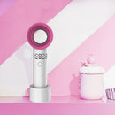 Bakeey USB Large Capacity No Leaf Mini Portable Rechargeable Small Fan With Base