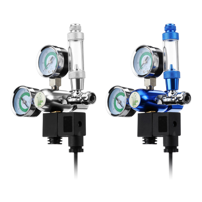 220V G5/8 Aquarium Co2 Regulators Check Valve Bubble Counter Solenoid+1.4m Cable