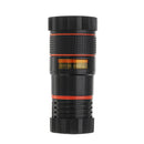 Apexel CL-19B85 4 in 1 8X Telescope Zoom Fisheye Wide Angle Macro Lens for Mobile Phone Tablet