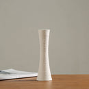 Modern White Vase Ceramic Vase Home Decoration Accessories Dry Flower Minimalist Literary Vase for Flower