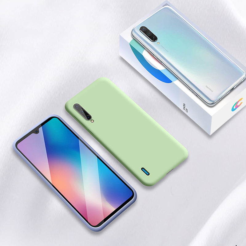 For Xiaomi Mi 9 Lite / Xiaomi Mi CC9 Case Bakeey Smooth Liquid Silicone Rubber Back Cover Protective Case