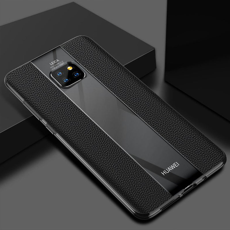 Bakeey Luxury Shockproof PU Leather + Soft TPU Back Cover Protective Case for Huawei Mate 20 Pro