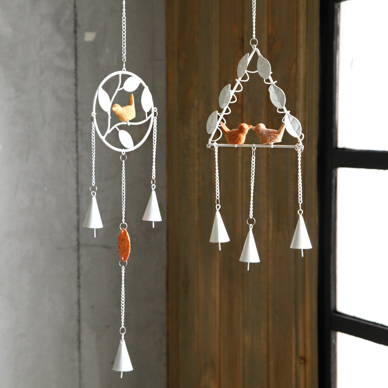 Honana DX-203 Creative Bird Handmade Metal Bells Campanula Home Decor Ornaments Iron Pendant