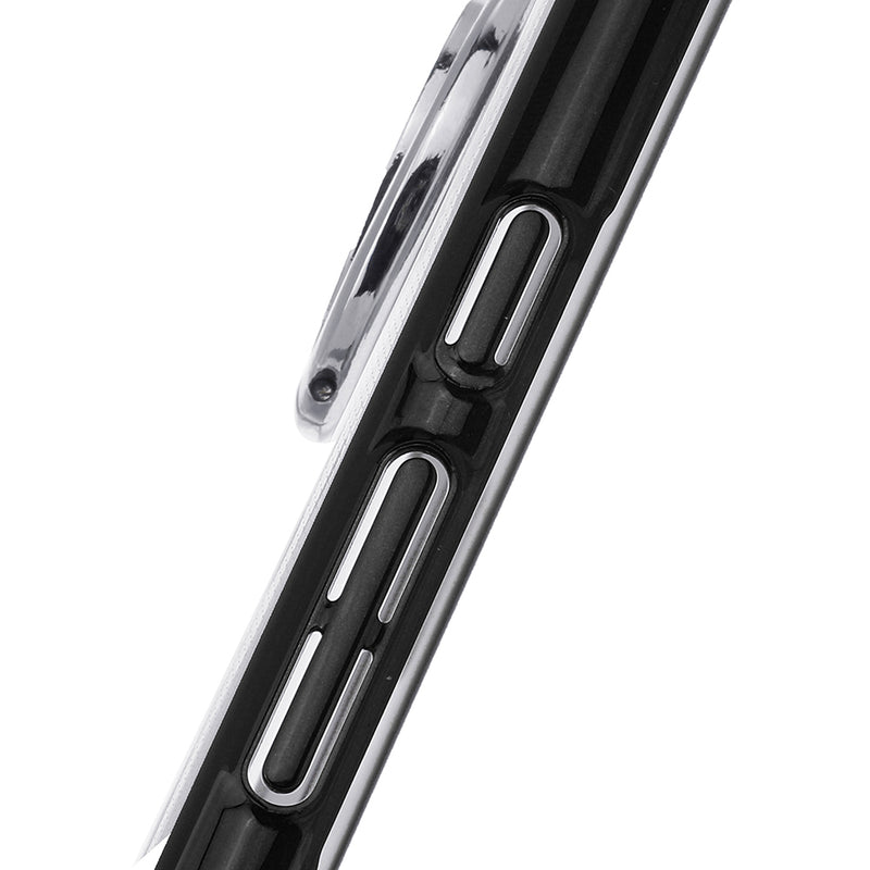 Bakeey Plating Transparent Ultra-thin with Finger Ring Holder Shockproof PC Protective Case for Xiaomi Redmi Note 8 Pro