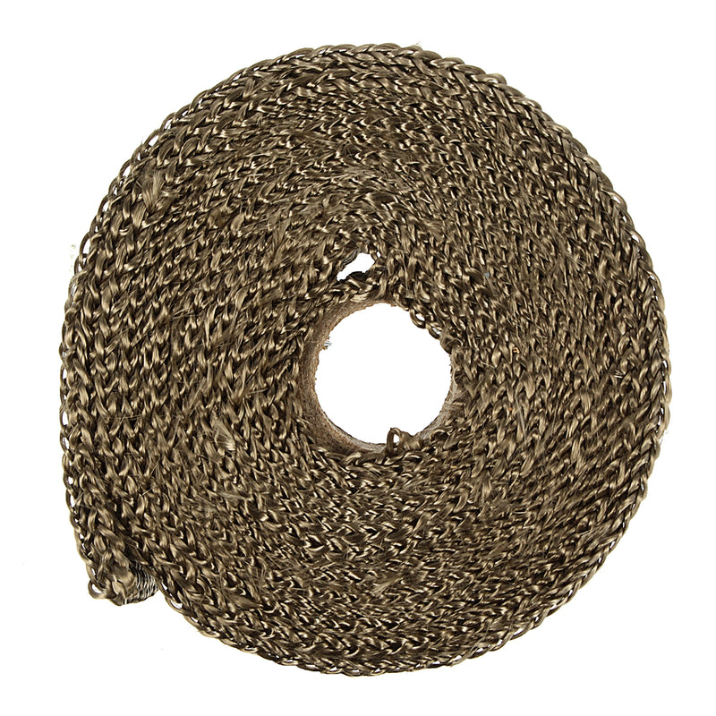 4.5m x 25mm Titanium Header Exhaust Heat Wrap Tape Protection with Stainless Steel Zip Ties