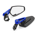 7/8 inch 22mm Motorcycle Rear View Mirrors Handlebar End Universal