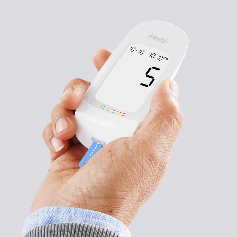 IHealth AG-607 Blood Glucose Meter With Test Strips Lancets 5Sec Smart Blood Glucose Meter LCD With Backlight