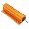 10pcs RX24 100W 5R 5RJ Metal Aluminum Case High Power Resistor Golden Metal Shell Case Heatsink Resistance Resistor