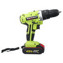 Raitool 48VF Cordless Electric Impact Drill 2 Speed Power Screwdriver W/ 1 or 2 Li-ion Battery