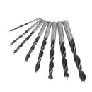 Drillpro 8pcs 3-10mm Carbon Steel Working Auger Drill Woodworking Tool Twist Drill Bit Set