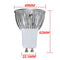 10X GU10 9W Warm White 3LED Spot Lightt Bulbs AC85-265V