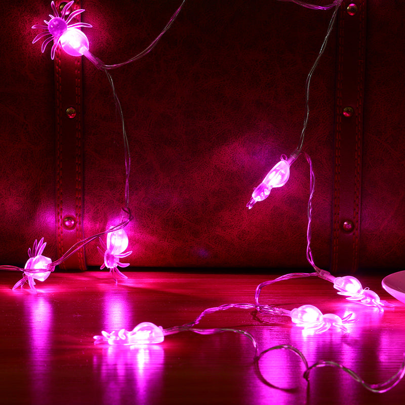 KCASA 2M 20 LED Halloween Spider String Lights LED Fairy Lights for Festival Christmas Halloween