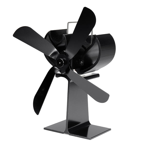 4 Blade Stove Fan Wood Stove Fan Fireplace Fan Heat Powered Eco-Friendly for Wood Log Burner Fireplace