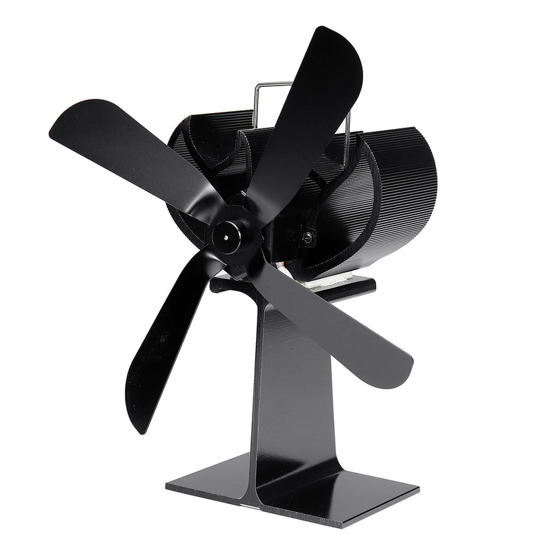 4 Blade Stove Fan Wood Stove Fan Fireplace Fan Heat Powered Eco-Friendly for Wood Log Burner Fireplace