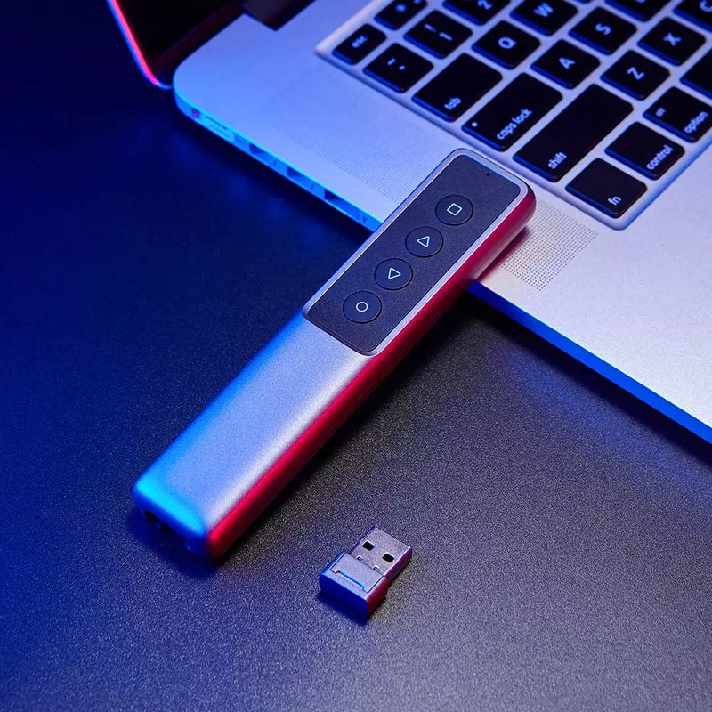 GUILDFORD Wireless Presenter Laser Flip Pen PPT Laser Page Pen Clicker Presentation Pen with USB receiver from XIAOMI YOUPIN
