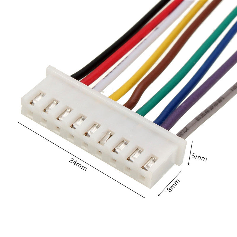 10PCS 9Pin 8S Terminal Wire Balance Charger Male/Female JST-XH Connector Wire