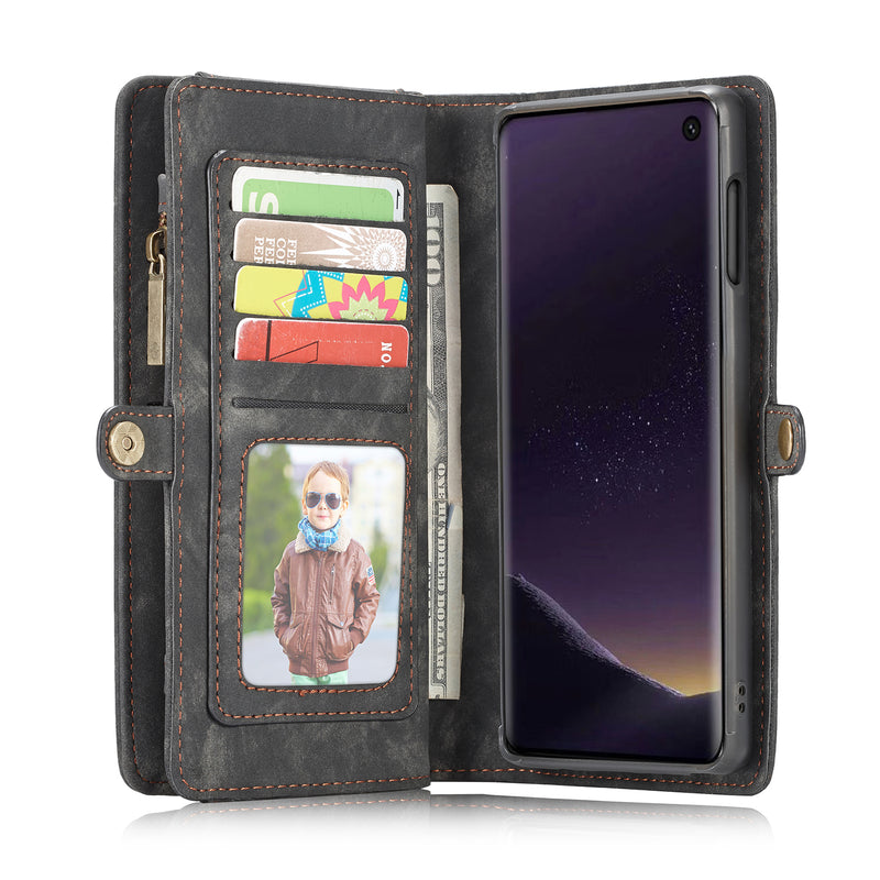 CaseMe Magnetic Detachable Wallet Protective Case For Samsung Galaxy S10e