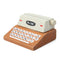 1Pcs Mini Retro Typewriter Desktop Figurines Wooden Message Note Clip Pictures Photo Holder