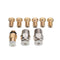 3Pcs 0.2~1.0mm Nozzle+10Pcs 0.4mm V6 Brass Nozzle+10*PC4-M6+10*PC4-M10 Brass Pneumatic Connector Kit Boxed for 3D Printer Makerbot Part