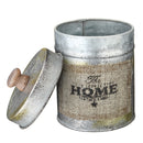 3PCS Vintage Shabby Metal Lid Storage Tank Kitchen Candy Nuts Bottles Crafts Jar