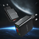 FLOVEME Dual USB LED Display Fast Travel Wall Charger EU Plug For iPhone X 8Plus Oneplus 5t Xiaomi 6