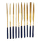 10Pcs 160x4mm Titanium Coated Diamond Mini Needle File Set For Metal Jeweler Wood Carving Craft Woodworking Tool