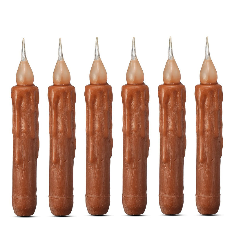 6Pcs/Set LED Flameless Candle Battery Powered Flickering Wax Wedding Decorations