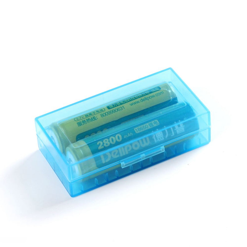 5pcs 18650 x 2 Sot Plastic Battery Case Batteries Cover Spare Carrier Holder Storage Box CR123A 16340 R123A 17670 4x Cell 18350 Container