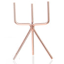 Mini Flower Pots with Metal Stand Ventilated Flower Plant Pot Iron Vase with Rack Decorations