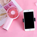 Well Star WT-F02 Portable Handheld Mini Fan Creative Desktop Mini Fan USB Charging Small Fan with Separable bracket Mobile Phone Holder