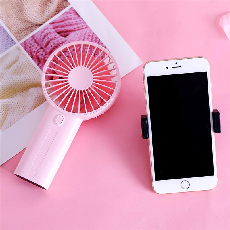 Well Star WT-F02 Portable Handheld Mini Fan Creative Desktop Mini Fan USB Charging Small Fan with Separable bracket Mobile Phone Holder