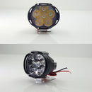 CNSUNNYLIGHT 2pcs 9V-85V 12V 1000Lm Super Bright Motorcycle LED Headlights Waterproof Lamp Scooter Spotlight 6500K White Work Car Fog Spot Lights
