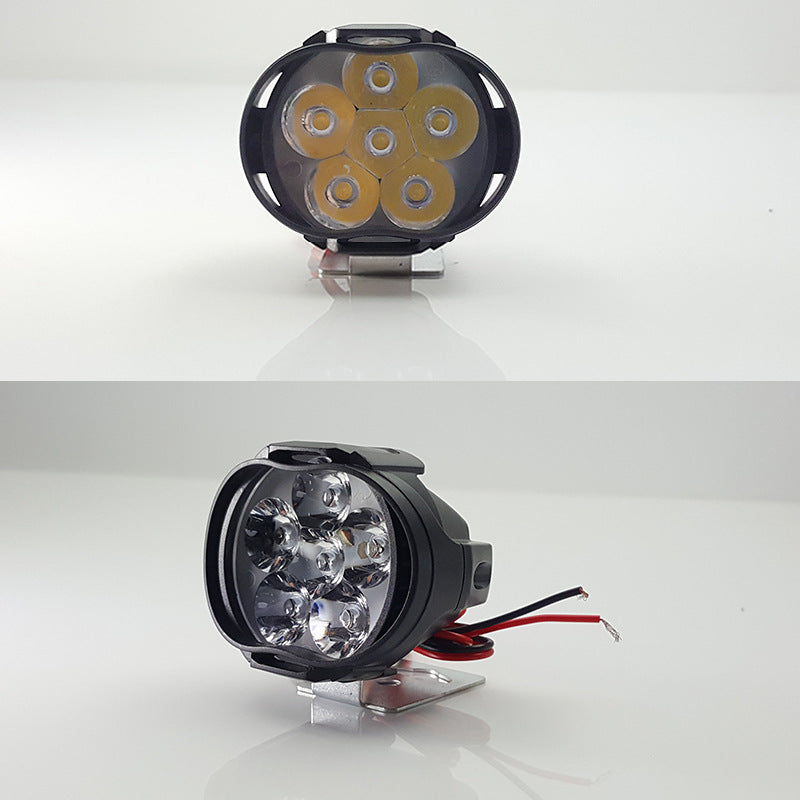 CNSUNNYLIGHT 2pcs 9V-85V 12V 1000Lm Super Bright Motorcycle LED Headlights Waterproof Lamp Scooter Spotlight 6500K White Work Car Fog Spot Lights