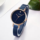 RUIMAS 523 Fashion Women Watch Light Luxury Hardlex Mirror Stainless Steel Strap Quartz Watch