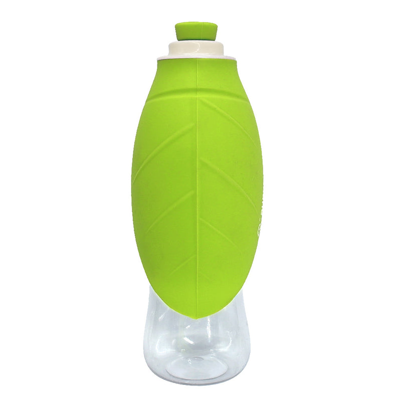 650ml Sport Portable Leaf Pet Dog Water Bottle Expandable Silicone Travel Dog Bottles Bowl For Puppy Cat