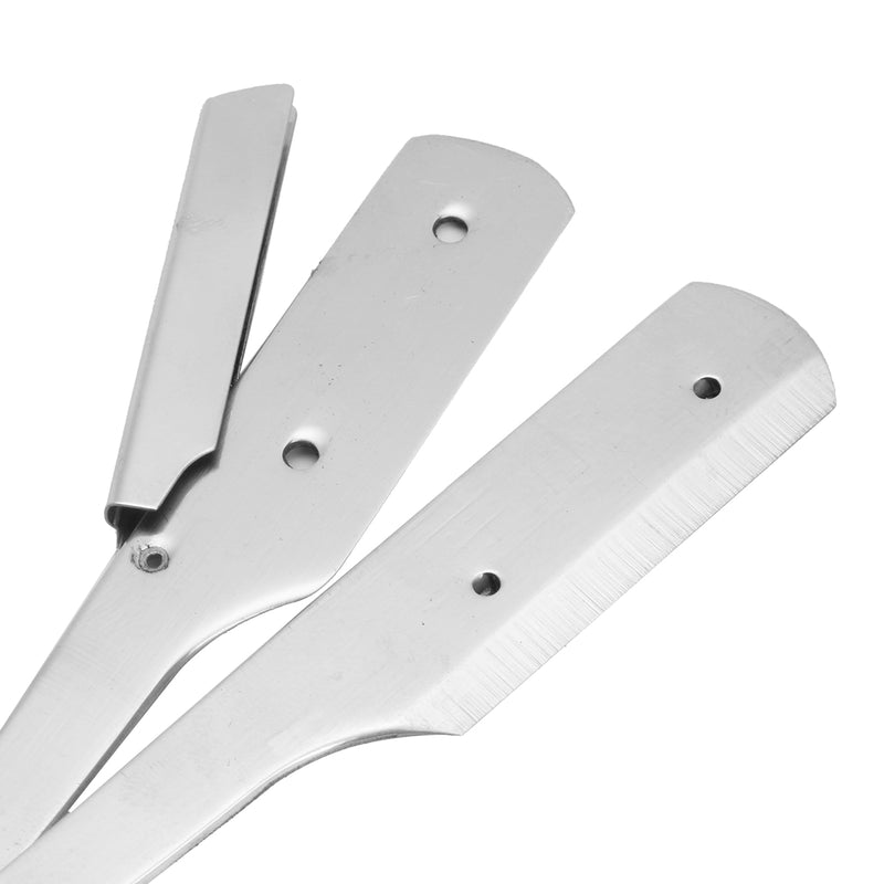 Rosewood Handle Straight Edge Barber Razor Folding Shaving Cutter with 10 Blades