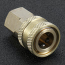 Pressure Washer 1/4" Female NPT Brass Quick Connect Adapter Coupler for Cleaning