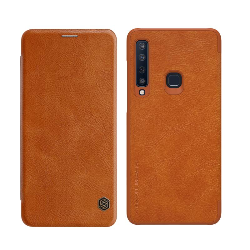 Nillkin Protective Case For Samsung Galaxy A9 2018  PU Leather Card Slot Flip Cover