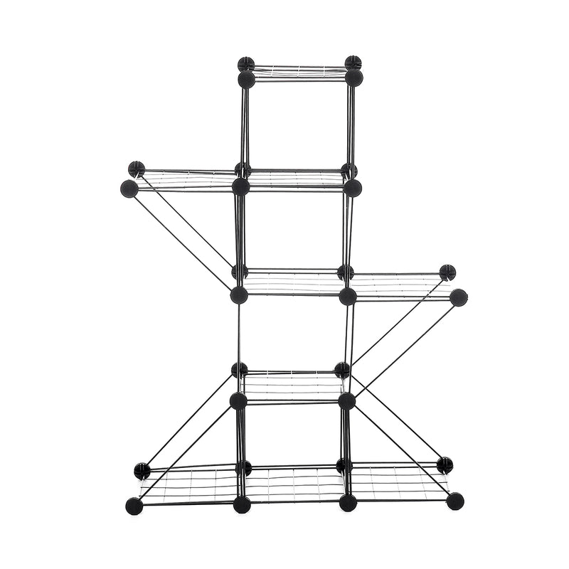66*22*86 cm Balcony Metal Flower Plant Standing Rack Foldable Corner Shelf Display Save Kitchen Storage Organizer Holders