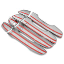 4PCS Carbon Fiber Style Exterior Door Handle Cover Trim For Honda Civic 16-17