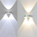 9W 3 LED Wall Lights Warm White/White Up & Down Lamp Sconce Home Bedroom Fixture AC85-265V