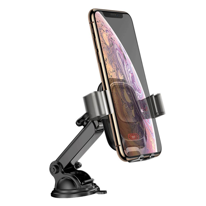 Baseus Smart Infrared Sensor Auto Lock 10W Qi Wireless Fast Charge Car Phone Holder for iPhone XS