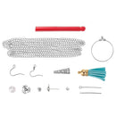 480Pcs Jewelry Making Kit DIY Earring Findings Hooks Beads Mixed Handcraft Accessories