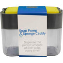 KCASA X1-30001 Soap Pump Cleaning Sponge Caddy Kitchen Manual Press Soap Pump Liquid Hand Wash Bathroom Shower Gel Pump Manual Pressing Soap Dispenser