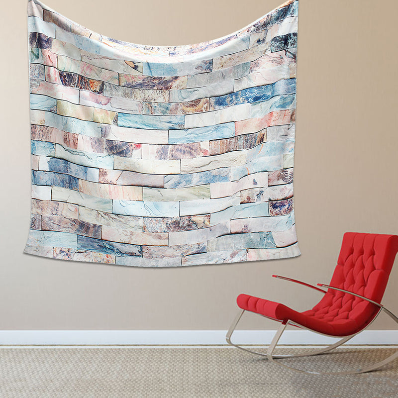 Art 3D Stone Brick Pattern Creative 3D Wall Sticker Wall Hanging Bedroom Bedspread Home Decorations
