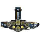 XANES 2606-8 3300LM 2xT6+4xXPE+2xCOB LED Headlamp 8 Modes USB Charging Camping Cycling Hunting Emergency Lantern