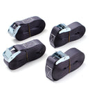 4 Pcs 16-foot-by-1-inch Sturdy Tie Down Straps Heavy Duty Lashing Strap Car Luggage Cargo Trailer